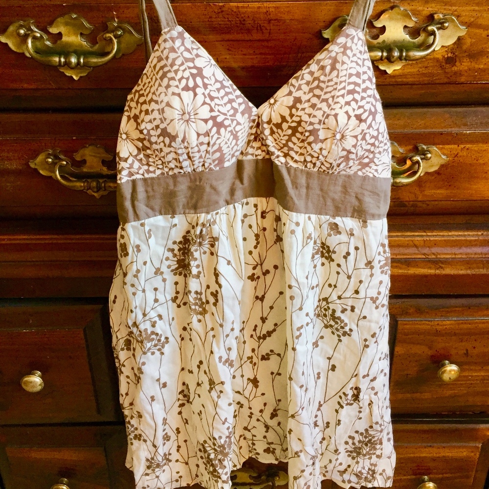 DIMIRI White & Brown Sundress